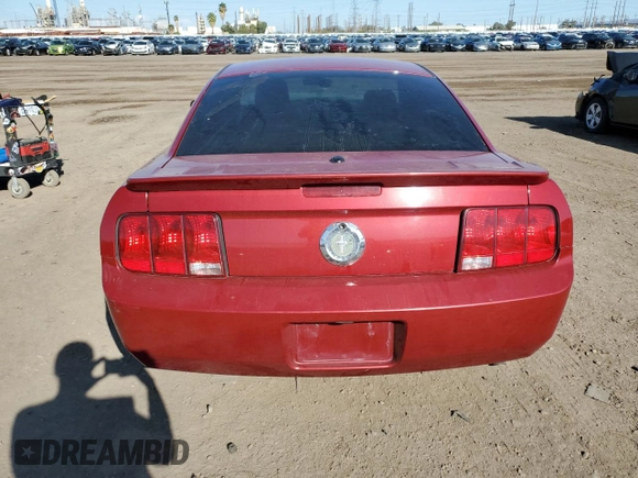 2008 Ford Mustang Deluxe with VIN 1ZVHT80N285138347, listed as a Copart auction lot 47812994 with 0 mi miles and Salvage Title. Bid and sale history available at carsss.com. Image 6.