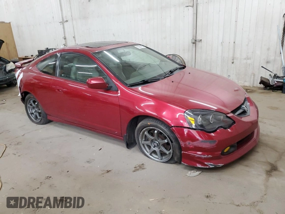 2002 Acura RSX Type S with VIN JH4DC53042C019989, listed as a Copart auction lot 73934374 with 169,366 mi miles and Salvage Title. Bid and sale history available at carsss.com. Image 4.