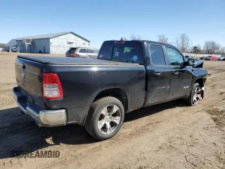 2020 Ram 1500 Big Horn with VIN 1C6SRFBT0LN200531, listed as a Copart auction lot 49794645 with 57,695 mi miles and Salvage Title. Bid and sale history available at carsss.com. Image 3.