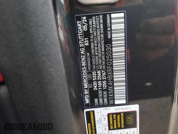 2024 Mercedes-Benz CLE 300 z VIN W1KMK4HBXRF025030, wystawiony jako Copart lot #73923934 z przebiegiem Nie podano mil oraz Nie do naprawy • Non repairable. Historia ofert i sprzedaży dostępna na DreamBid. Obrazek 13.