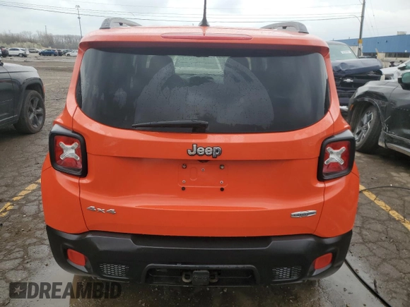 2016 Jeep Renegade Latitude with VIN ZACCJBBT9GPE07543, listed as a Copart auction lot 53434035 with 154,224 mi miles and Clean Title. Bid and sale history available at DreamBid. Image 6.