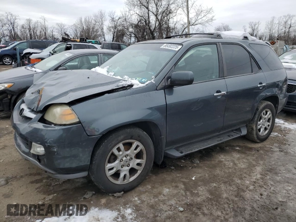 2006 Acura MDX Touring z VIN 2HNYD18746H504211, wystawiony jako Copart lot #88492225 z przebiegiem 270 926 mil mil oraz Szkoda całkowita • Salvage title. Historia ofert i sprzedaży dostępna na DreamBid. Obrazek 1.