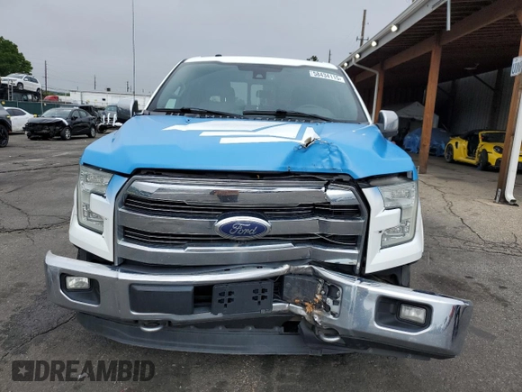 2015 Ford F-150 XLT with VIN 1FTEW1EG3FFA56276, listed as a Copart auction lot 58434115 with 200,208 mi miles and Salvage title. Bid and sale history available at DreamBid. Image 5.