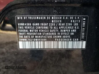 2013 Volkswagen Jetta SportWagen TDI w/Sunroof with VIN 3VWML7AJ1DM693086, listed as a Copart auction lot 77852234 with 117,061 mi miles and Salvage Title. Bid and sale history available at carsss.com. Image 12.
