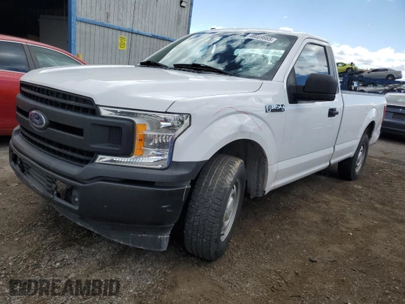 2018 Ford F-150 XL with VIN 1FTMF1C5XJKD81584, listed as a Copart auction lot 48009665 with 96,612 mi miles and Salvage title. Bid and sale history available at DreamBid. Image 1.
