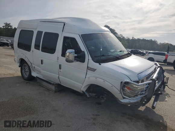 2010 Ford Econoline Cargo with VIN 1FDNE2EL2ADA03669, listed as a Copart auction lot 50614265 with 6,249 mi miles and Salvage title. Bid and sale history available at DreamBid. Image 4.