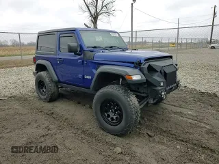2018 Jeep Wrangler Sport with VIN 1C4GJXAG6JW291330, listed as a Copart auction lot 80825624 with 76,953 mi miles and Salvage Title. Bid and sale history available at carsss.com. Image 10.