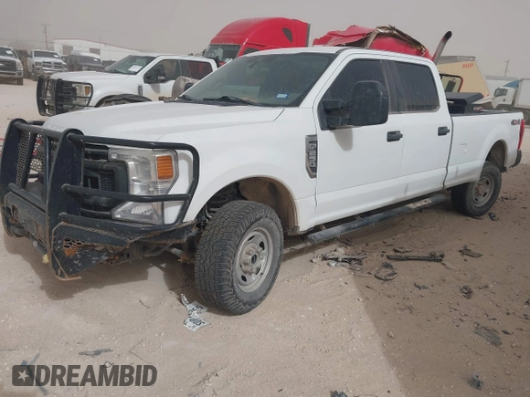 2021 Ford Super Duty F-250 SRW XL with VIN 1FT7W2B67MED48476, listed as a IAAI auction lot 41666112 with 111,287 mi miles. Bid and sale history available at carsss.com. Image 16.