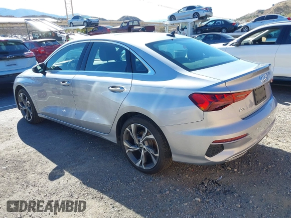 2022 Audi A3 Premium with VIN WAUAUDGY9NA089853, listed as a IAAI auction lot 41435958 with 12,154 mi miles. Bid and sale history available at carsss.com. Image 3.