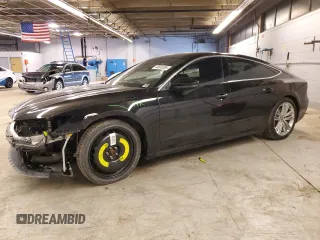 2019 Audi A7 Prestige with VIN WAUS2AF23KN057135, listed as a Copart auction lot 44558305 with 57,274 mi miles and Salvage Title. Bid and sale history available at carsss.com. Image 1.