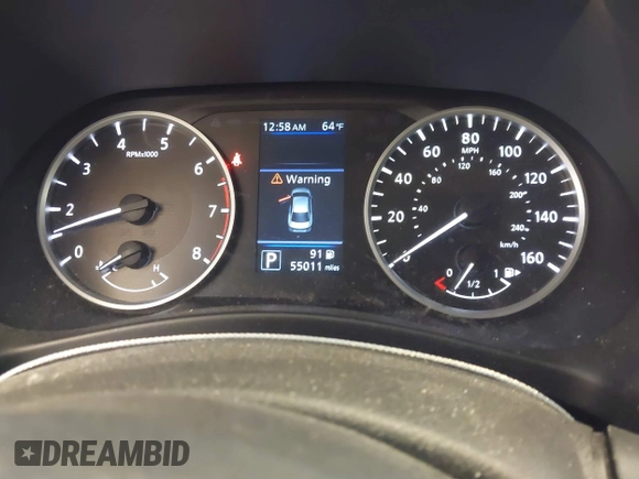 2022 Nissan Sentra S with VIN 3N1AB8BV0NY259819, listed as a IAAI auction lot 41645262 with 55,011 mi miles. Bid and sale history available at carsss.com. Image 7.