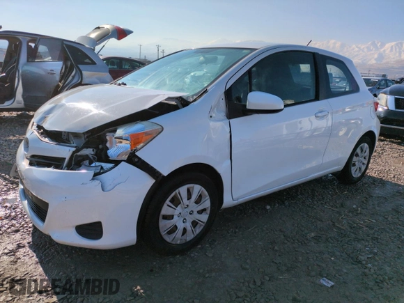 2014 Toyota Yaris L with VIN VNKJTUD3XEA007523, listed as a Copart auction lot 88805385 with 84,342 mi miles and Salvage Title. Bid and sale history available at carsss.com. Image 1.