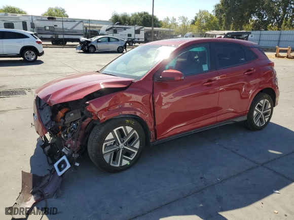 2022 Hyundai Kona Electric Limited with VIN KM8K53AG4NU153841, listed as a Copart auction lot 66139594 with 0 mi miles and Salvage Title. Bid and sale history available at carsss.com. Image 1.