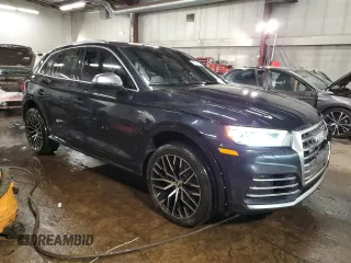 2018 Audi SQ5 Premium Plus with VIN WA1A4AFY0J2140061, listed as a Copart auction lot 42918335 with 111,415 mi miles and Salvage Title. Bid and sale history available at DreamBid. Image 4.