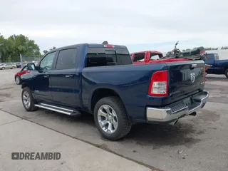 2019 Ram 1500 Big Horn/Lone Star with VIN 1C6SRFFT7KN663677, listed as a IAAI auction lot 40325088 with 77,035 mi miles. Bid and sale history available at carsss.com. Image 3.
