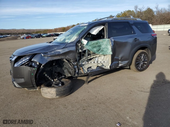 2024 Nissan Pathfinder SL with VIN 5N1DR3CD2RC206418, listed as a Copart auction lot 43750125 with 0 mi miles and Salvage Title. Bid and sale history available at carsss.com. Image 1.