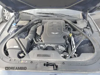 2020 Genesis G80 3.8L with VIN KMTFN4JE2LU328905, listed as a Copart auction lot 74858024 with 0 mi miles and Salvage Title. Bid and sale history available at carsss.com. Image 11.