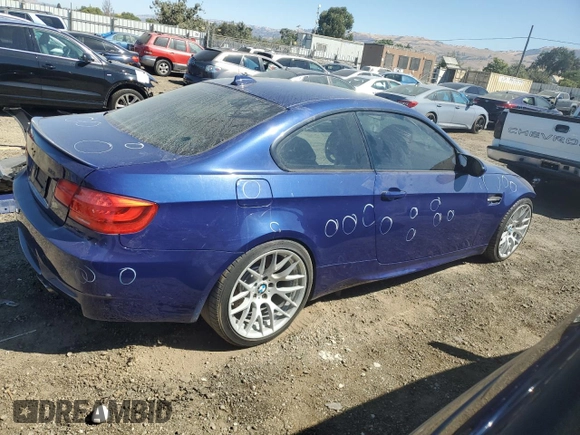2011 BMW M3 with VIN WBSKG9C5XBE369317, listed as a Copart auction lot 66617474 with 55,153 mi miles and Salvage Title. Bid and sale history available at carsss.com. Image 3.