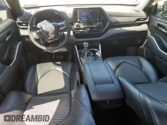 2021 Toyota Highlander XSE with VIN 5TDLZRBH3MS108206, listed as a Copart auction lot 58978895 with 42,068 mi miles and Salvage title. Bid and sale history available at DreamBid. Image 8.