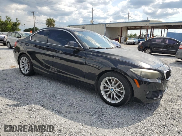 2015 BMW 2 Series 228i with VIN WBA1F5C5XFV256016, listed as a Copart auction lot 62587715 with 120,651 mi miles and Clean title. Bid and sale history available at DreamBid. Image 4.