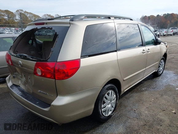 2006 Toyota Sienna CE with VIN 5TDZA23CX6S423583, listed as a IAAI auction lot 40900683 with 223,424 mi miles and . Bid and sale history available at DreamBid. Image 4.