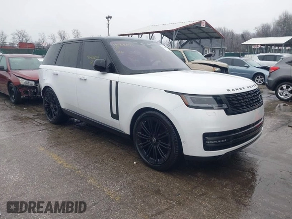 2023 Land Rover Range Rover SE with VIN SALKP9FU3PA051508, listed as a IAAI auction lot 41456091 with 7,635 mi miles. Bid and sale history available at carsss.com. Image 1.