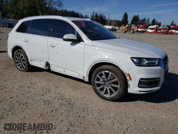 2019 Audi Q7 Premium with VIN WA1AHAF75KD027420, listed as a Copart auction lot 47352955 with 61,631 mi miles and Salvage title. Bid and sale history available at DreamBid. Image 4.