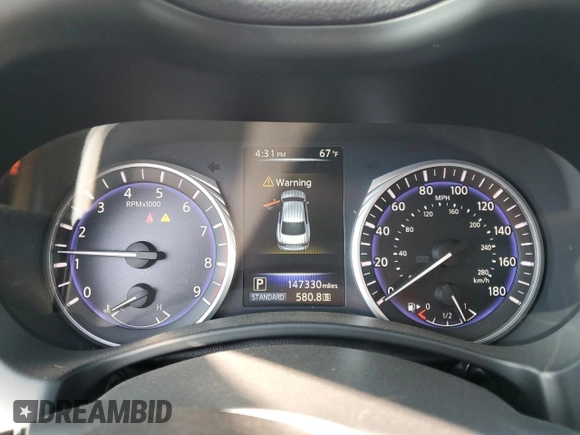 2017 Infiniti Q50 Signature Edition with VIN JN1EV7AP3HM741567, listed as a Copart auction lot 50810775 with 147,330 mi miles and Salvage Title. Bid and sale history available at DreamBid. Image 9.
