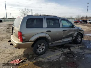 2006 Dodge Durango SLT with VIN 1D4HD48N06F187408, listed as a Copart auction lot 51671385 with 243,019 mi miles and Salvage Title. Bid and sale history available at carsss.com. Image 3.