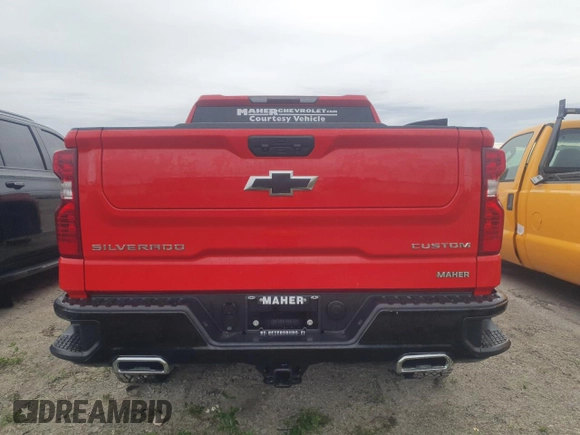 2024 Chevrolet Silverado 1500 Custom Trail Boss with VIN 3GCUDCEDXRG343846, listed as a Copart auction lot 79827194 with 2,163 mi miles and Non Repairable. Bid and sale history available at carsss.com. Image 6.
