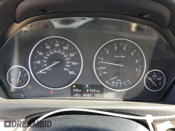2015 BMW 3 Series 328i xDrive with VIN WBA3B5G53FNS17704, listed as a Copart auction lot 49691455 with 86,560 mi miles and Salvage Title. Bid and sale history available at carsss.com. Image 9.
