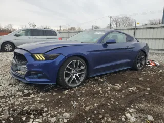 2015 Ford Mustang EcoBoost z VIN 1FA6P8TH6F5335402, wystawiony jako Copart lot #52355225 z przebiegiem 122 438 mil mil oraz Szkoda całkowita • Salvage title. Historia ofert i sprzedaży dostępna na DreamBid. Obrazek 1.