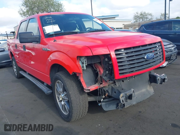 2014 Ford F-150 XL with VIN 1FTFW1CF3EKE33063, listed as a IAAI auction lot 42044240 with 254,272 mi miles. Bid and sale history available at carsss.com. Image 1.