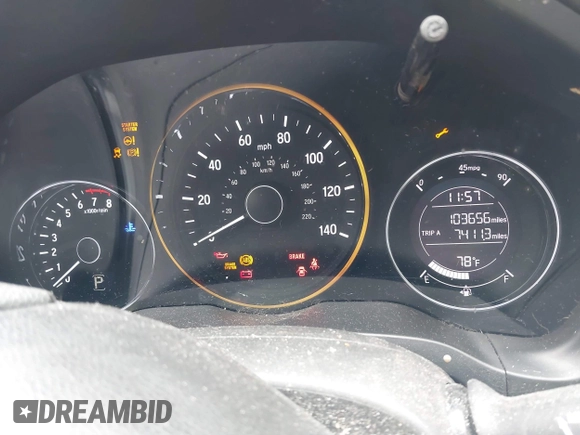 2016 Honda HR-V EX with VIN 3CZRU5H52GM745617, listed as a IAAI auction lot 42228563 with 103,656 mi miles and . Bid and sale history available at DreamBid. Image 7.