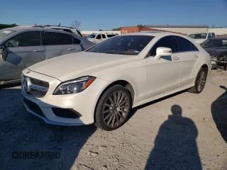 2015 Mercedes-Benz CLS 550 with VIN WDDLJ7DB7FA150002, listed as a Copart auction lot 87721385 with 115,718 mi miles and Salvage title. Bid and sale history available at DreamBid. Image 1.