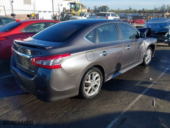 2013 Nissan Sentra SR with VIN 3N1AB7AP3DL782583, listed as a IAAI auction lot 41878238 with 188,617 mi miles. Bid and sale history available at carsss.com. Image 4.