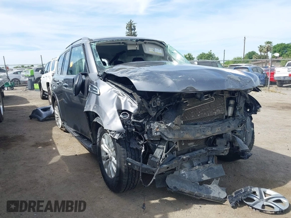 2018 Nissan Armada SL with VIN JN8AY2ND1JX001885, listed as a IAAI auction lot 42095487 with Not Provided miles and . Bid and sale history available at DreamBid. Image 1.