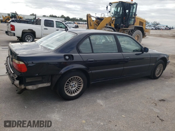2001 BMW 7 Series 740iL with VIN WBAGH83471DP26417, listed as a Copart auction lot 74812174 with 281,722 mi miles and Non Repairable. Bid and sale history available at carsss.com. Image 3.