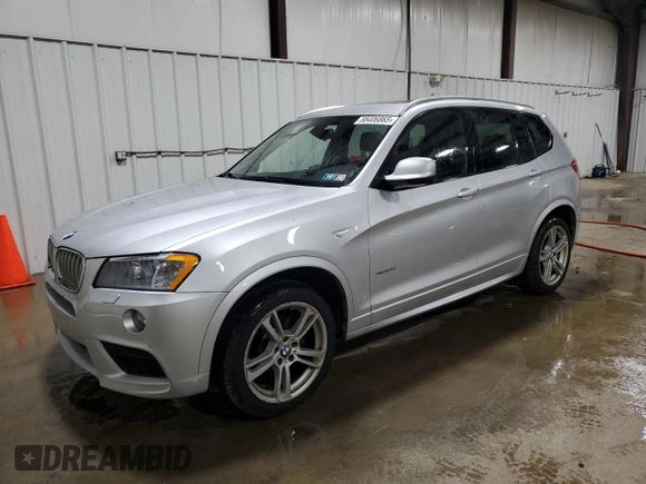 2014 BMW X3 xDrive35i z VIN 5UXWX7C54E0E77822, wystawiony jako Copart lot #58406865 z przebiegiem 107 753 mil mil oraz Szkoda całkowita • Salvage title. Historia ofert i sprzedaży dostępna na DreamBid. Obrazek 1.