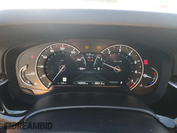 2018 BMW 5 Series 530i z VIN WBAJA5C58JWA38130, wystawiony jako Copart lot #48018525 z przebiegiem 133 533 mil mil oraz Szkoda całkowita • Salvage title. Historia ofert i sprzedaży dostępna na DreamBid. Obrazek 9.
