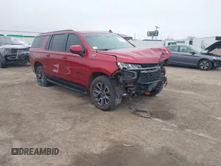 2022 Chevrolet Suburban Z71 with VIN 1GNSKDKD8NR301037, listed as a IAAI auction lot 41606859 with 101,854 mi miles. Bid and sale history available at carsss.com. Image 1.