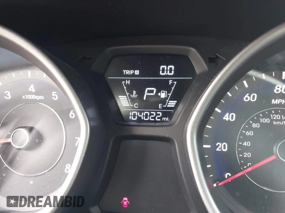 2016 Hyundai Elantra SE with VIN 5NPDH4AE7GH707735, listed as a IAAI auction lot 42460102 with 104,022 mi miles and . Bid and sale history available at DreamBid. Image 7.