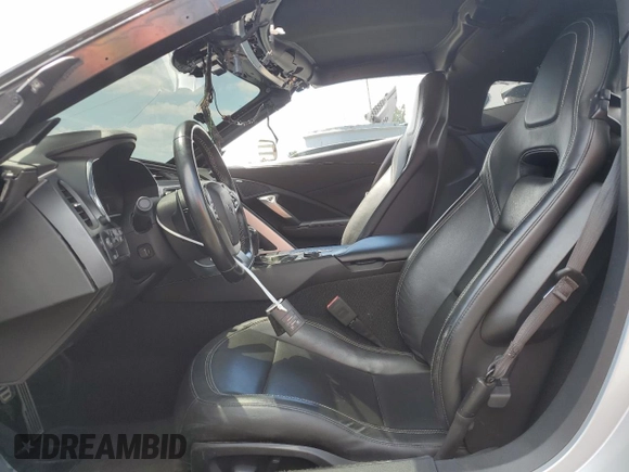 2019 Chevrolet Corvette 1LT with VIN 1G1YA2D78K5106441, listed as a Copart auction lot 53680845 with 27,206 mi miles and Salvage title. Bid and sale history available at DreamBid. Image 7.