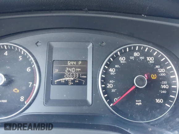 2014 Volkswagen Jetta SE with VIN 3VWD17AJ9EM372677, listed as a IAAI auction lot 42406449 with 266,331 mi miles and . Bid and sale history available at DreamBid. Image 7.