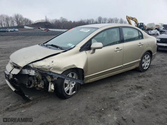 2007 Honda Civic Sdn LX with VIN 2HGFA16537H501732, listed as a Copart auction lot 52888805 with 0 mi miles and Salvage Title. Bid and sale history available at carsss.com. Image 1.