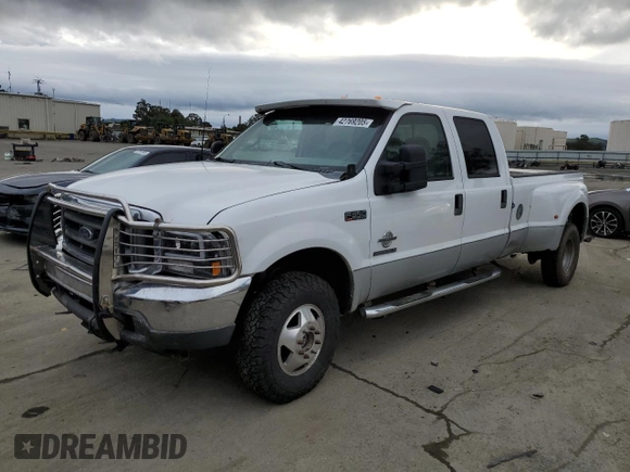 2002 Ford F-350 XL z VIN 1FTWW33F92EC03095, wystawiony jako Copart lot #42769205 z przebiegiem Nie podano mil oraz Szkoda całkowita • Salvage title. Historia ofert i sprzedaży dostępna na DreamBid. Obrazek 1.