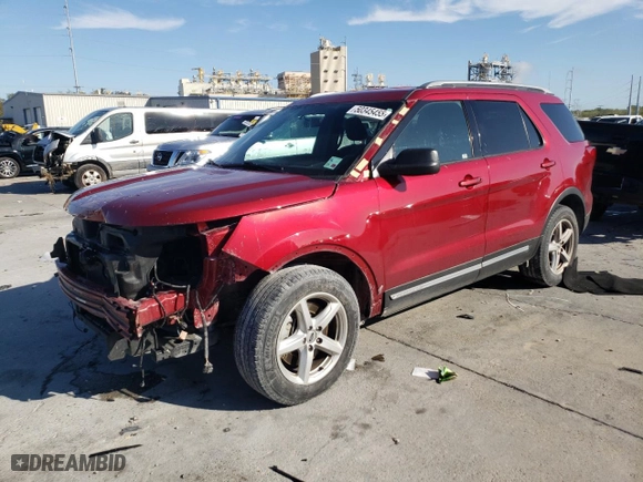 2019 Ford Explorer XLT with VIN 1FM5K7D83KGB02181, listed as a Copart auction lot 50345455 with 41,012 mi miles and Salvage Title. Bid and sale history available at carsss.com. Image 1.
