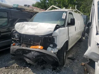 2015 Chevrolet Express Cargo with VIN 1GCZGUCG0F1128048, listed as a Copart auction lot 58499965 with 258,456 mi miles and Salvage title. Bid and sale history available at DreamBid. Image 1.
