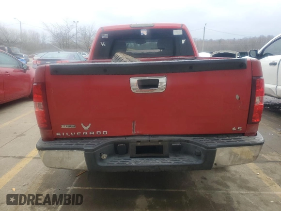 2011 Chevrolet Silverado 1500 LT with VIN 3GCPKSE32BG302279, listed as a Copart auction lot 44802595 with Not Provided miles and Salvage Title. Bid and sale history available at DreamBid. Image 6.