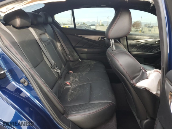 2018 Infiniti Q50 RED SPORT 400 with VIN JN1FV7AP1JM461205, listed as a Copart auction lot 86203994 with NaN miles and Salvage Title. Bid and sale history available at carsss.com. Image 10.